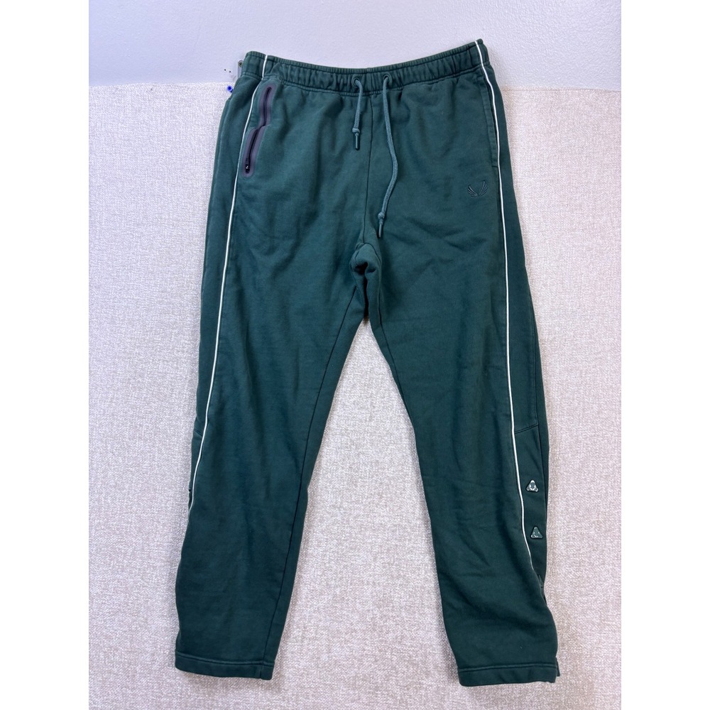 ASRV Mens XL Forest Green French Terry Snap Button Jogger Sweatpants